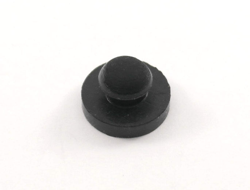 Rubber Push-in Ridged Stem Bumper 9/16" Diameter fits 1/4" Hole in 1/8" Thick Material (12) 12