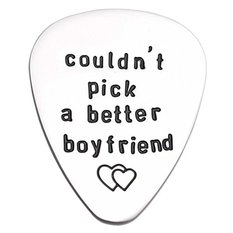 Guitar Picks for Boyfriend Couldn’t Pick a Better Boyfriend Guitar Pick Music Lover Gift for Musician