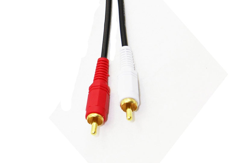 C&E 3.5mm Stereo Male to Dual RCA Male (Right and Left) Audio Cable, 6 Foot Single Pack