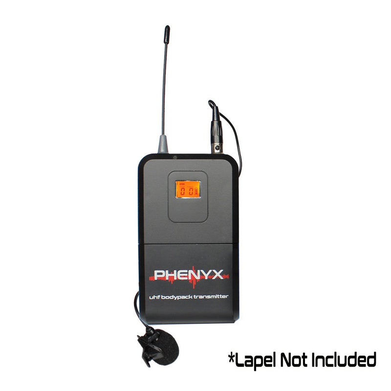 [AUSTRALIA] - Phenyx Pro Wireless BodyPack Transmitter Compatible With Receiver PTU-71 (ONLY FOR 500MHZ FREQUENCY BAND PTU-71 SYSTEM) 