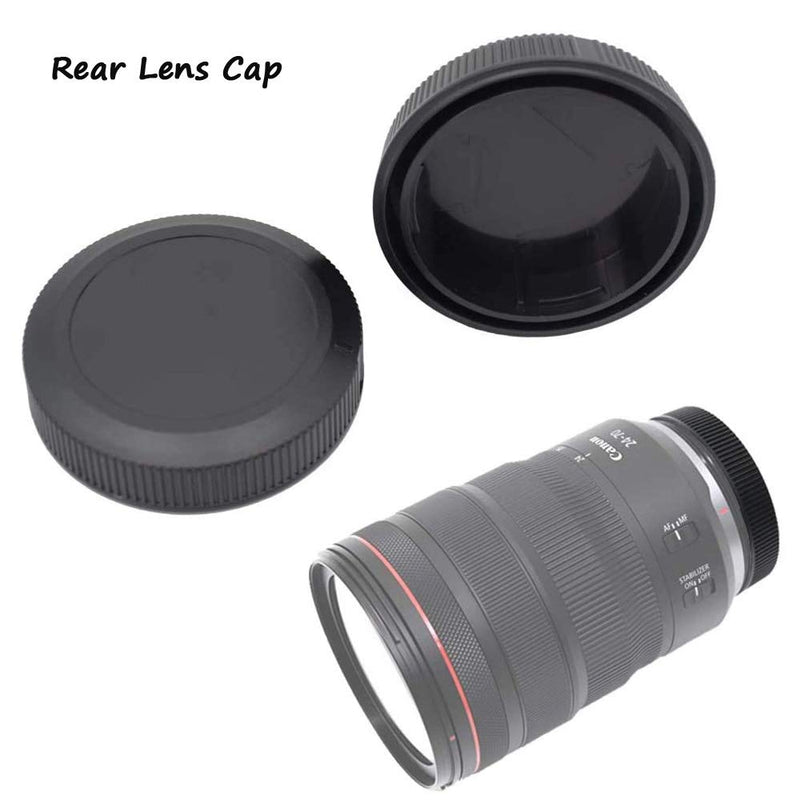 EOS RF Body Cap & Rear Lens Cap Cover for Canon EOS R5 EOS R6 R EOS RP More Canon RF Mount DSLR and Hot Shoe Cover (2 Sets), Fire Rock Lens Accessories for Canon EOS R5 R6 RP for Canon RF Lens