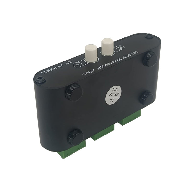 [AUSTRALIA] - TENEALAY 2-Way Stereo Amplifier Speaker Selector, AB Speaker Switch 2 Zone Distribution, Amp Switcher Box, SPK Controller A21 2 WAY AMP Switcher A21 
