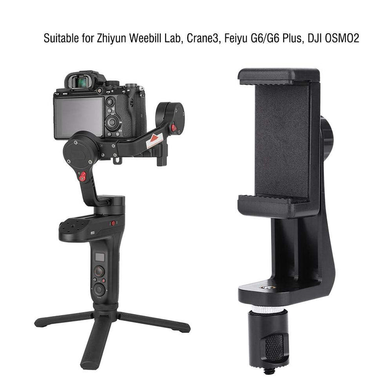Phone Clip Holder Mount Adapter Bracket for Zhiyun Weebill Lab, Weebill S, Crane3, for Feiyu G6/G6 Plus, for DJI for OSMO2