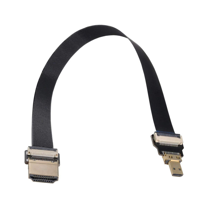 Xiwai CYFPV HDMI Male to Micro HDMI Male Extension FPC Flat Cable 1080P for FPV HDTV Multicopter Aerial Photography (0.8m) 80CM
