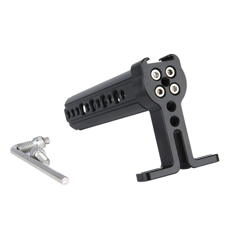 NICEYRIG Camera Top Handle with Cold Shoe Base, 1/4'' 3/8'' Thread for DSLR Cage - 071