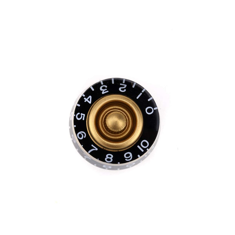 Musiclily Pro Imperial Inch Size Control Speed Knobs for USA Made Les Paul ES Style Electric Guitar, Gold (Set of 4)