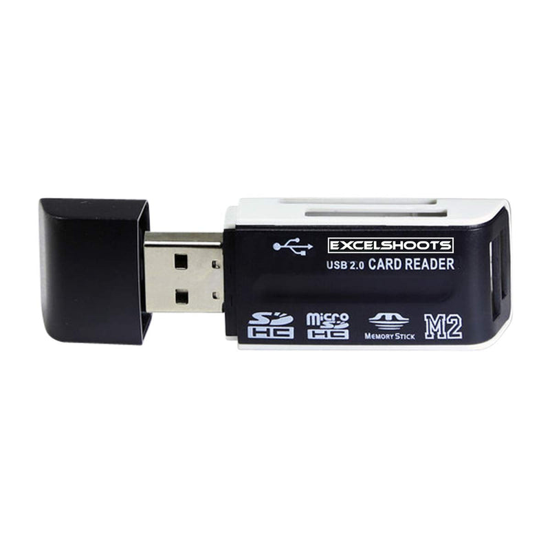 Excelshoots USB Cable Works for Canon Powershot ELPH 180 Digital Camera + Card Reader