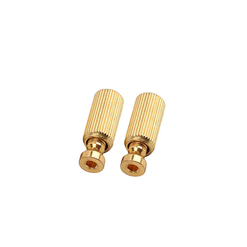 Alnicov Tremolo Anchor Stud,2 Pcs 8mm Adjustable Electric Guitar Replacement Tremolo Bridge Studs & Anchors (Gold)