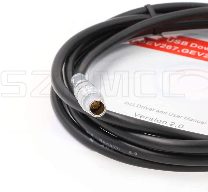 SZRMCC GEV267 806093 0B 5 pin Male to USB Data Cable for Leica Viva Total Stations and DNA Series Digital Level Instrument (Original GEV267) Original GEV267