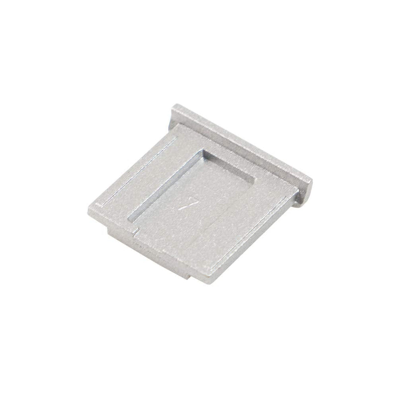 1 pcs Camera Hot Shoe Cover Hot Shoe Protecotr Aluminum Alloy Material Silver with RED X Fit for Fujifilm GFX Fuji X Camera 1 Piece Silver+Red X