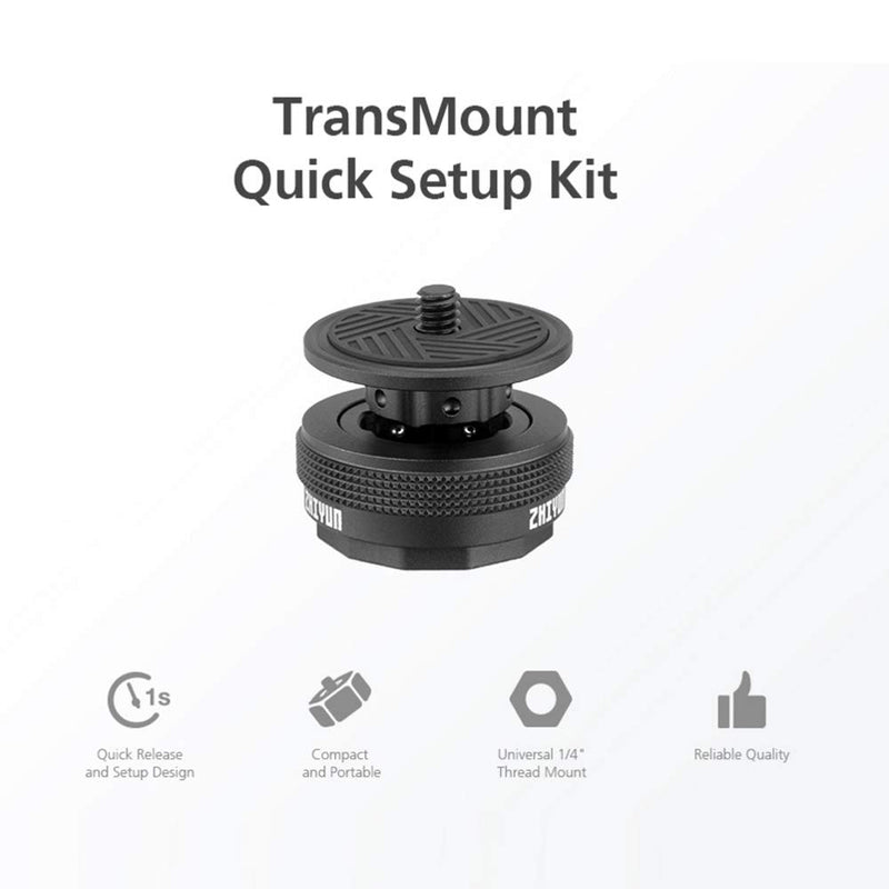 Zhiyun Quick Setup Kit Stabilizer Accessories with 1/4 Inch Screw Mount for Zhiyun Crane 3 Lab/Weebill Lab/Crane 2/Crane Plus/Crane V2/Crane-M Stabilizer Gimbal with Clenaing Cloth