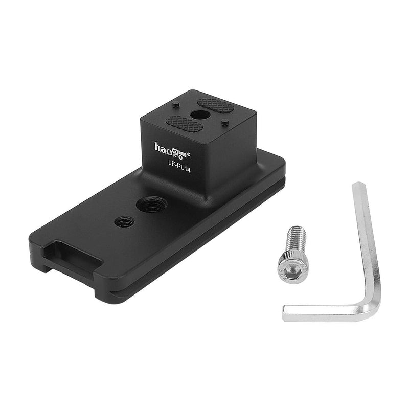Haoge LF-PL14 Lens Collar Replacement Foot for Panasonic LUMIX G Leica DG Vario-Elmar 100-400mm f4.0-6.3 ASPH H-RS100400 Lens Tripod Mount Ring Base Stand Built-in Arca Swiss Quick Release Plate