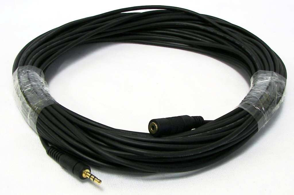 NSI 50' Remote Extension Cable for LANC, DVX and Control-L Cameras and Camcorders from Canon, Sony, JVC, Panasonic