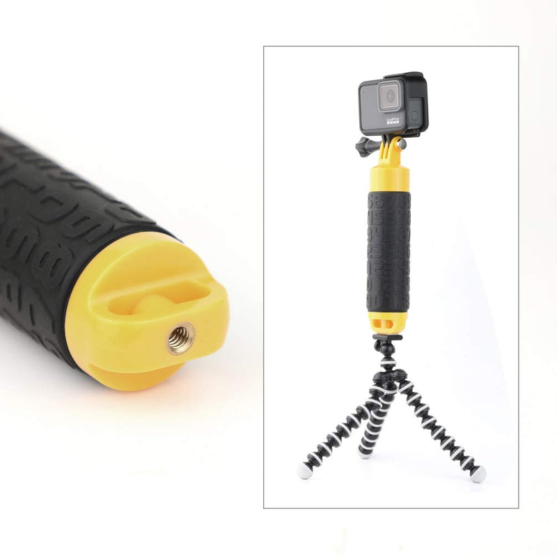Waterproof Floating Hand Grip Monopod for GoPro Hero 1 2 3 3+ 4 5 6 7 8 9 Session 2018 Action Camera, and and AKASO EK5000 EK7000/SJCAM SJ4000 SJ5000 Waterproof Floaty Hand Grip