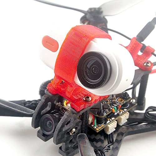 Usmile 3D-Printed TPU Camera Mount for Insta360 GO2 Caddx Peanut Happymodel Crux35 Micro Carbon Fiber FPV Racing Quad Quadcopter Drone Frame For Crux35