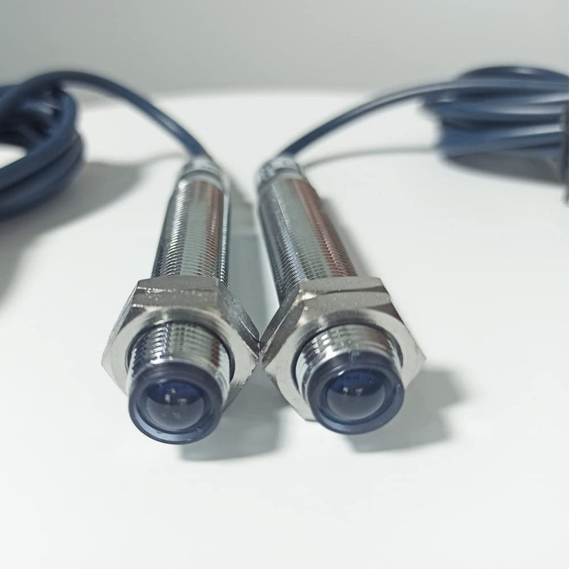 ATO 1 Pairs M12 Infrared Through-Beam Photoelectric Switch Sensor, Round Type DC 6-36V M12 PNP NO