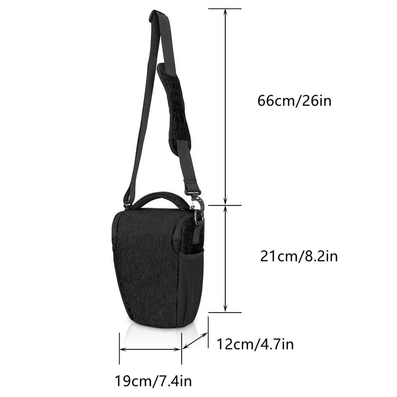 CADeN DSLR/SLR Camera Shoulder Bag Case with Adjustable Shoulder Strap, Compatible for Nikon, Canon, Sony Mirrorless Cameras Waterproof (Small) Small