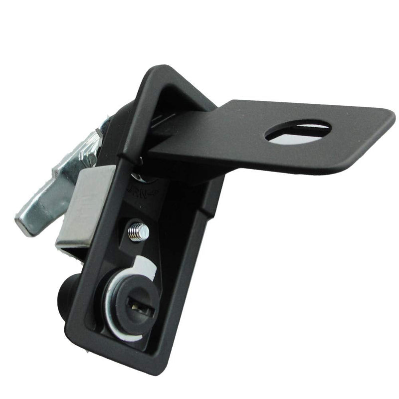 [AUSTRALIA] - 2Pcs Compression Latch Flush Sealed Lever Latch Trigger Lift and Turn Adjustable Grip Matching Keys Powder Coated Style1 