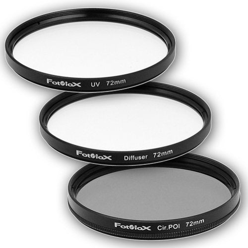 [AUSTRALIA] - Fotodiox Filter Kit, UV, Circular Polarizer, Soft Diffuser, 72mm for Canon, Nikon, Sony, Olympus, Pentax, Panasonic Camera Lenses. 