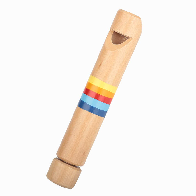 SolUptanisu Wood Piccolo Wooden Fipple Flute Traditional Instrument Great Toy Gift for Kids Beginners Children