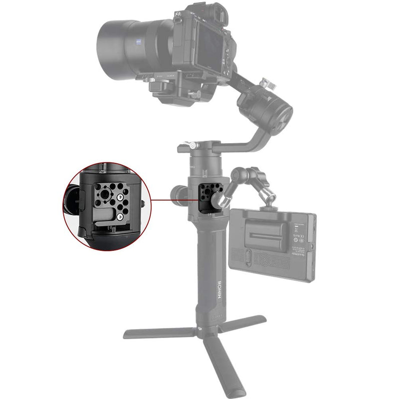 NICEYRIG Mouting Plate for DJI Ronin SC/S, Side Mount with 1/4 ARRI Locating Hole Cold Shoe - 277