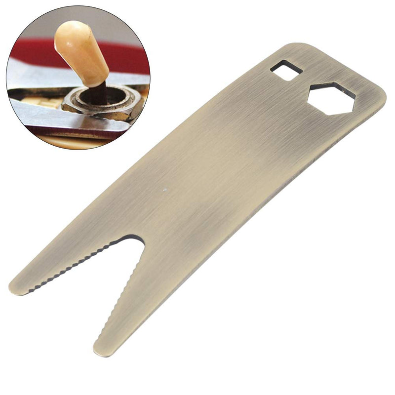 Dilwe Guitar Wrench, Multi Tool Spanner Wrench Tightening Musical Instrument Accessories for Switch Knob Tuners Repair