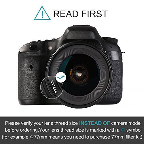 K&F Concept 49mm Slim HD Multi-Coated Variable ND Neutral Density Adjustable ND2 ND4 ND8 to ND400 Lens Filter + Lens Cleaning Cloth for Cameras Lens