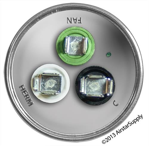 Aerovox Replacement - 30 + 3 uf/Mfd 370/440 VAC AmRad Round Dual Universal Capacitor, Made in The U.S.A.