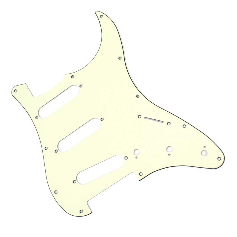 Alnicov 11 Hole Sss Guitar Strat Pick Guard Fits For Standard Strat Modern Guitar Replacement,Mint Green