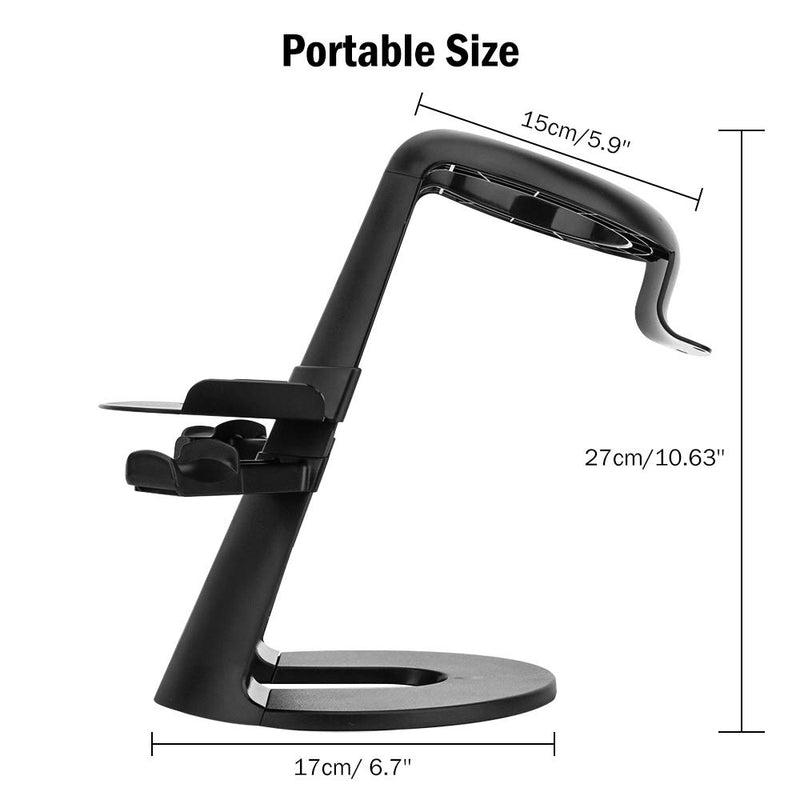 MoKo VR Stand Compatible with Oculus Quest/Rift/Rift S, VR Headset Stand, VR Headset and Controllers Holder