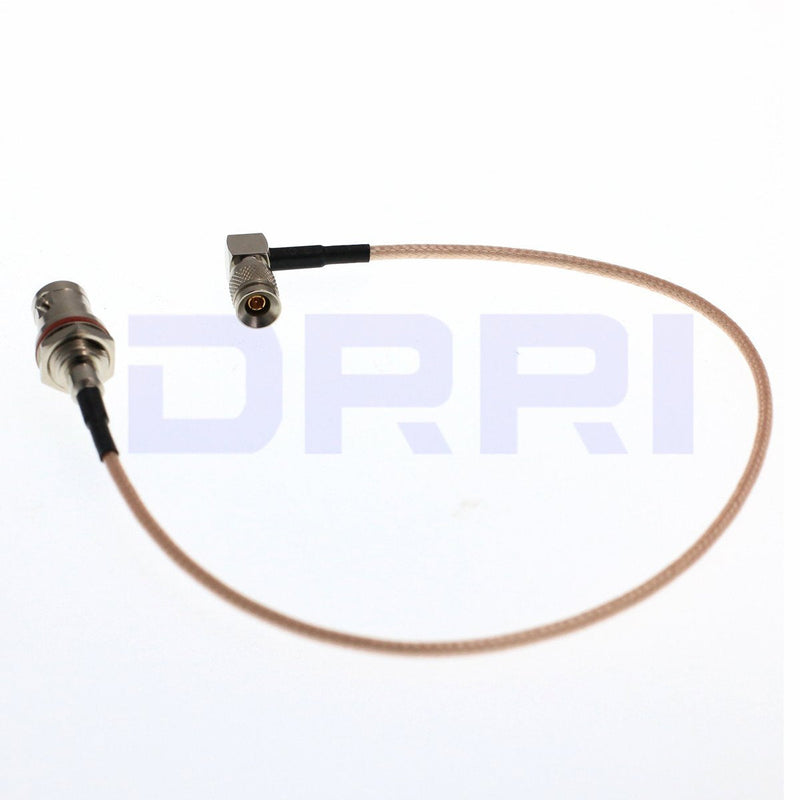 DRRI HD SDI BNC Female Bulkhead to DIN 1.0/2.3 Male Straight 75ohm RG179 Pigtail Cable for Blackmagic HyperDeck Shuttle