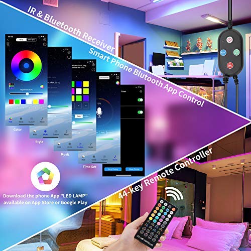 [AUSTRALIA] - LED Strip Lights, Waterproof LED Lights, 32.8ft RGB Color Changing Lights, Music Sync Built-in Mic, Bluetooth APP Controlled, 5050 Flexible Light Strip Kit, Rope Lights for Home, Party, TV, Ceiling App Control 