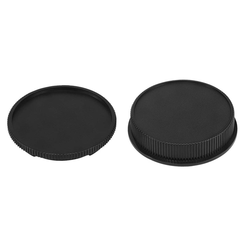 Haoge Camera Body Cap and Rear Lens Cap Cover Kit for Leica L Mount Camera Lens Such as Leica T, Typ 701, Typ701, TL, TL2, CL (2017), SL, Typ601, Panasonic Lumix S1 S1R S1H, Sigma fp