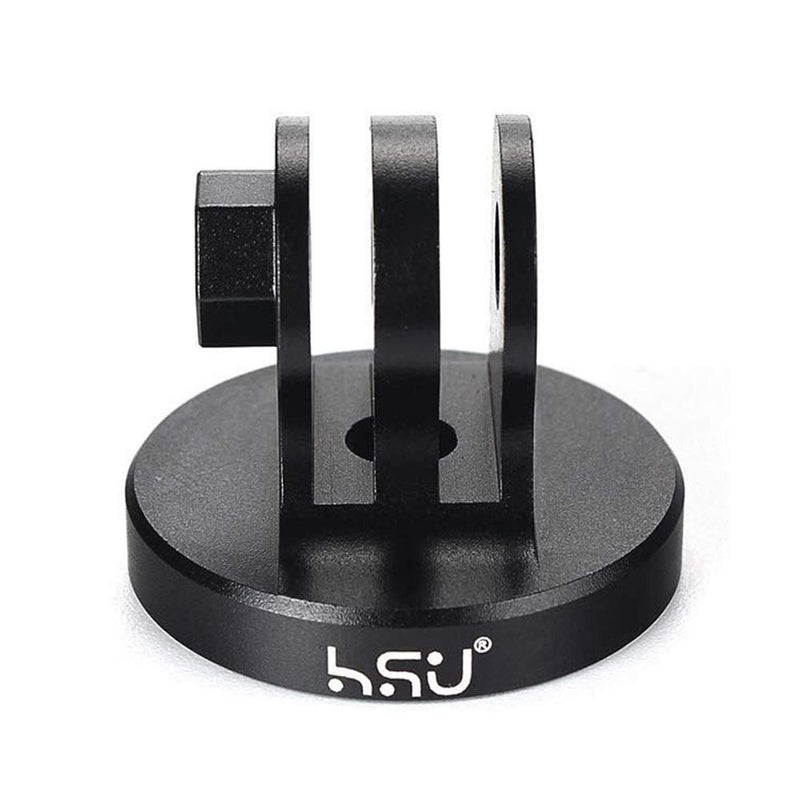HSU Aluminum Alloy Metal GoPro Tripod/Monopod Mount with Aluminum Thumbscrew for GoPro Hero 10, 9, 8, 7, 6, 5, 4, 3+, 3, 2, 1 HD, AKASO Campark and Other Action Cameras (Black) Monopod Mount + Thumbscrew (Black)