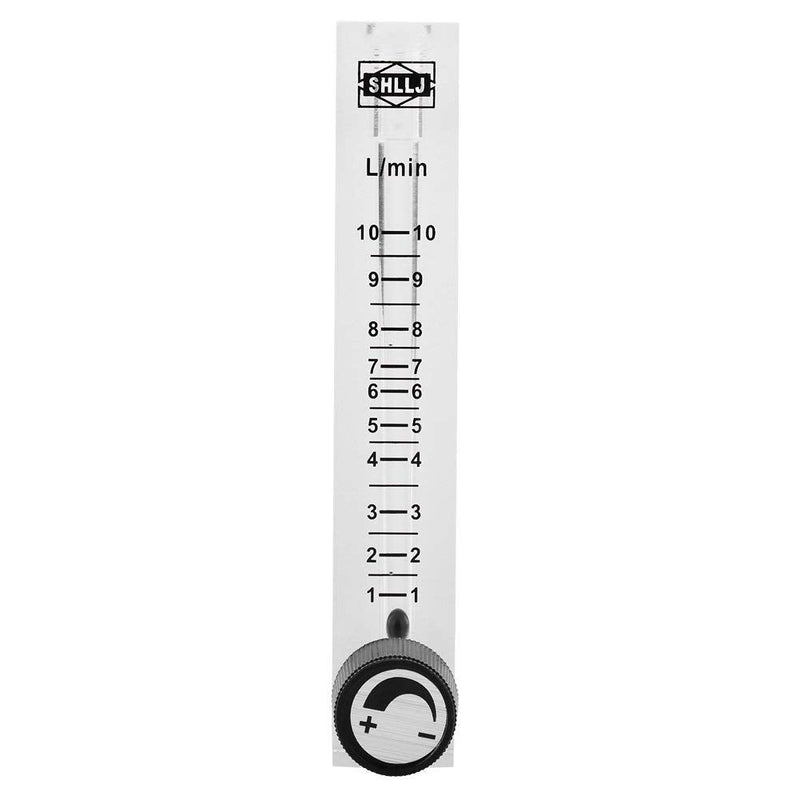 Gas Flowmeter, LZQ-7 Flowmeter 1-10LPM Flow Meter with Control Valve for Oxygen Air Gas