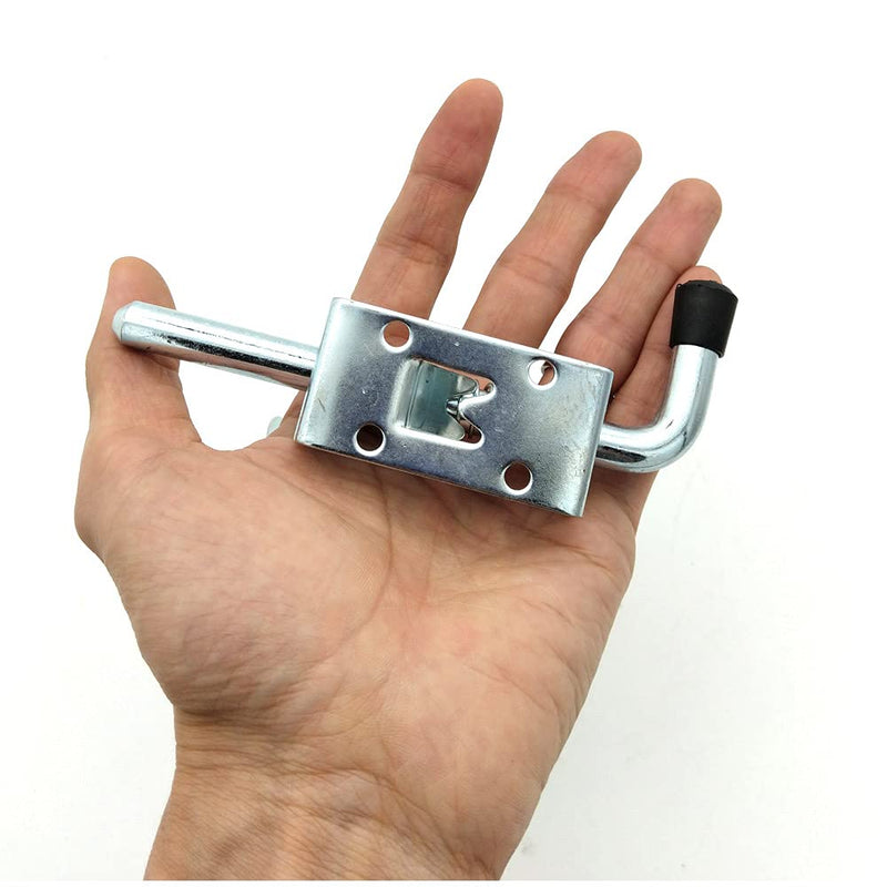 [AUSTRALIA] - 5"/128mm Spring Loaded Latch Pin, with Metal Wood Self-Tapping Screws, 304 Stainless Steel Barrel Bolt, Thickened Door Lock for Wooden Cabinet Iron Gate Yard Gate Shed Door Tailgate Trailer Garage 5in with screws 1p 