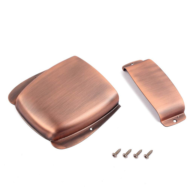 Alnicov Bass Pickup Cover Zinc Alloy Pickup Bridge Plate Cover Set for Bass Electric Guitar - Bronze