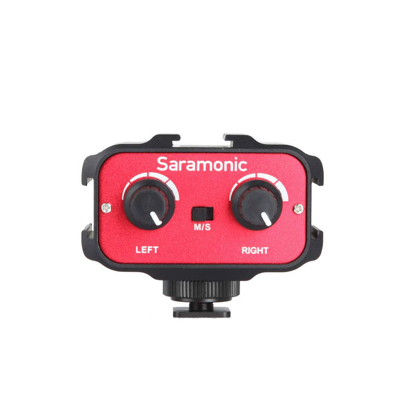 Saramonic SR-AX100 2 Channel 3.5mm Audio Adapter (Red/Black) AX-100