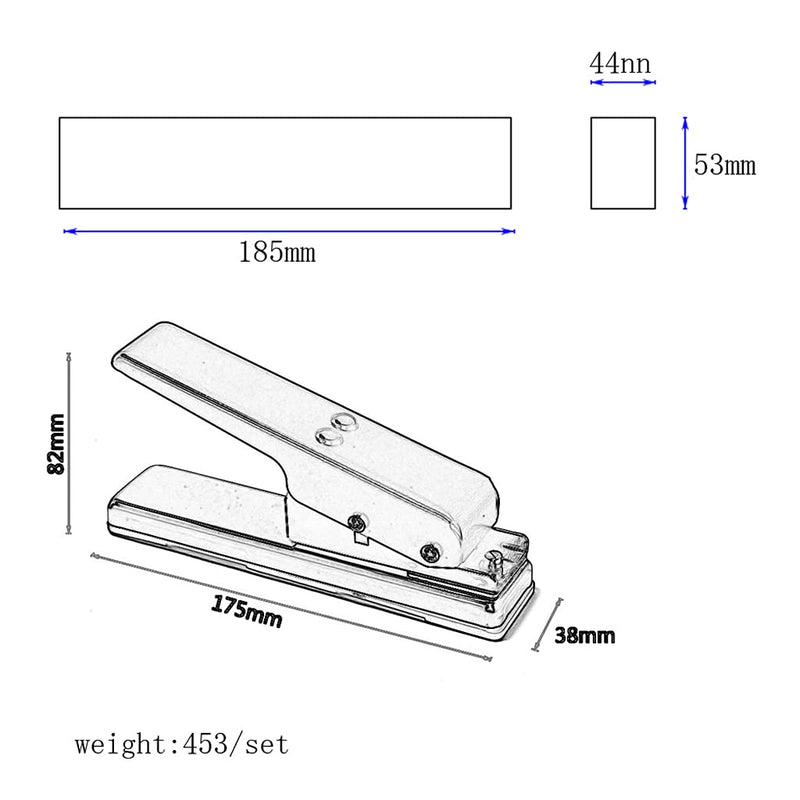 Alnicov DIY Guitar Pick Punch,Plastic Card Machine Make Unique Guitar Picks,Works Great on ABS,PVC,Old Credit Cards