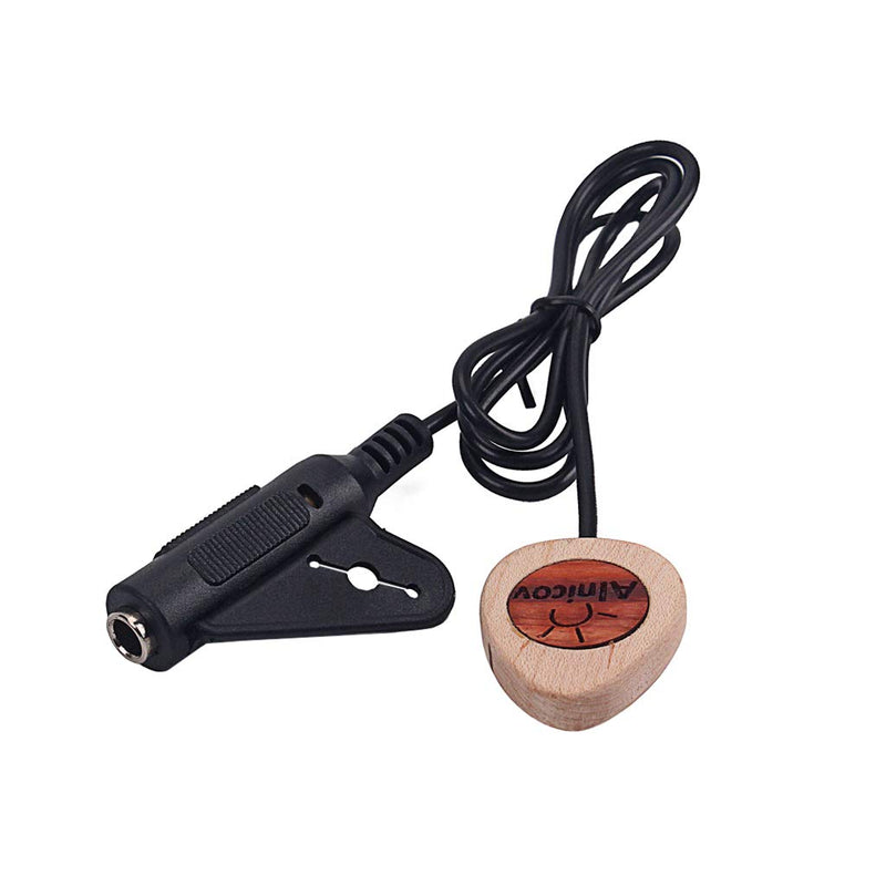 [AUSTRALIA] - Alnicov Guitar Pickup Wood Piezo Contact Microphone Pickup For Guitar Violin Banjo Mandolin Ukulele Guitar,maplewood 