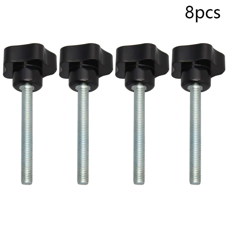 Aicosineg M8 x 70mm Male Thread 40mm Dia Star Knobs Grips Handle Hardware Zinc Stud Replacement for Industry Mechanical Equipment Furniture Black Tone 4pcs M8 40*70mm 4pcs
