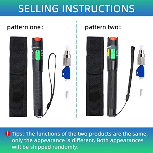 Aluminium Alloy Visual Fault Locator Fiber Optic Cable Tester VFL Test for FC,SC ST LC Adapter