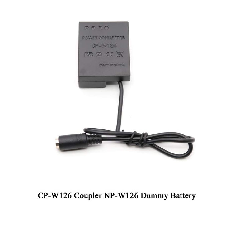 Mobile Power 5V USB Cable DC8.4V + NP-W126 CP-W126 Dummy Battery + 3A Power Adapter Kit for Fujifilm X-PRO1 X-E1 X-E2 X-T1 T10 X-T2 X-A1 HS33 HS50 EXR