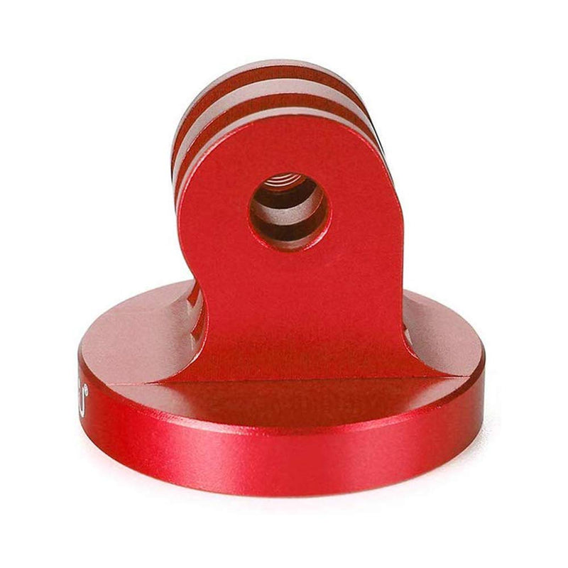 HSU Aluminum Alloy Metal GoPro Tripod/Monopod Mount with Aluminum Thumbscrew for GoPro Hero 10, 9, 8, 7, 6, 5, 4, 3+, 3, 2, 1 HD, AKASO Campark and Other Action Cameras (Red) Monopod Mount + Thumbscrew (Red)