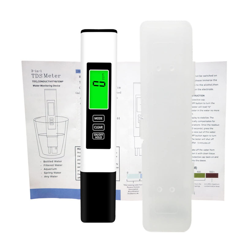 Testeronics PH Meter and TDS Meter Kit for Practical Water Testing | PH Tester Digital Accuracy 0.01 Accuracy Lab PH Meter Pen Type | ±2% Readout Accuracy 3-in-1 TDS Temperature & Conductivity Meter