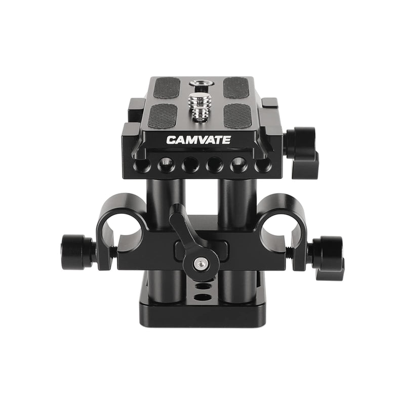 CAMVATE Quick Release Mount Base QR Plate for Manfrotto 501/ 504/ 577/701 Tripod Standard Accessory(Black) - 1437