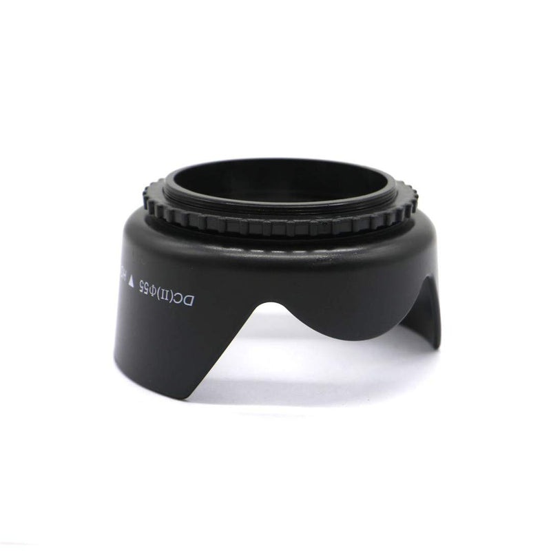 Digital Tulip Flower Threaded Lens Hood for Canon Nikon,Sony,Panasonic,FujiFilm,Olympus,Pentax,Sigma,Tamron,Sun Shade/Shield,Reduces Lens Flare,Blocks Excess Sunlight for Photography 55mm