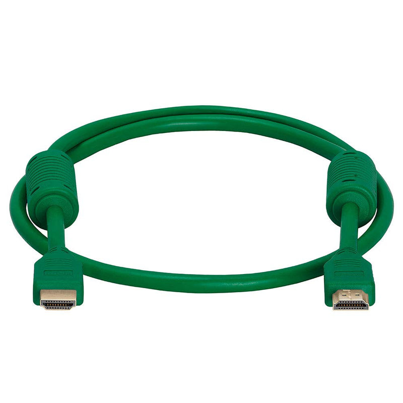 [AUSTRALIA] - Cmple - HDMI Cable 3FT High Speed HDTV Ultra-HD (UHD) 3D, 4K @60Hz, 18Gbps 28AWG HDMI Cord Audio Return - 3 Feet Green 