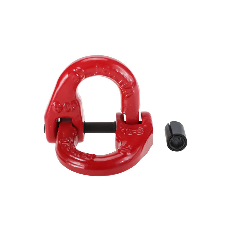 NORJIN 4 Pack G80 Alloy Steel Hammerlock Coupling Link, 5/16" Hammer Lock Safety Chain Connector Link 4400 lbs Working Load Limit