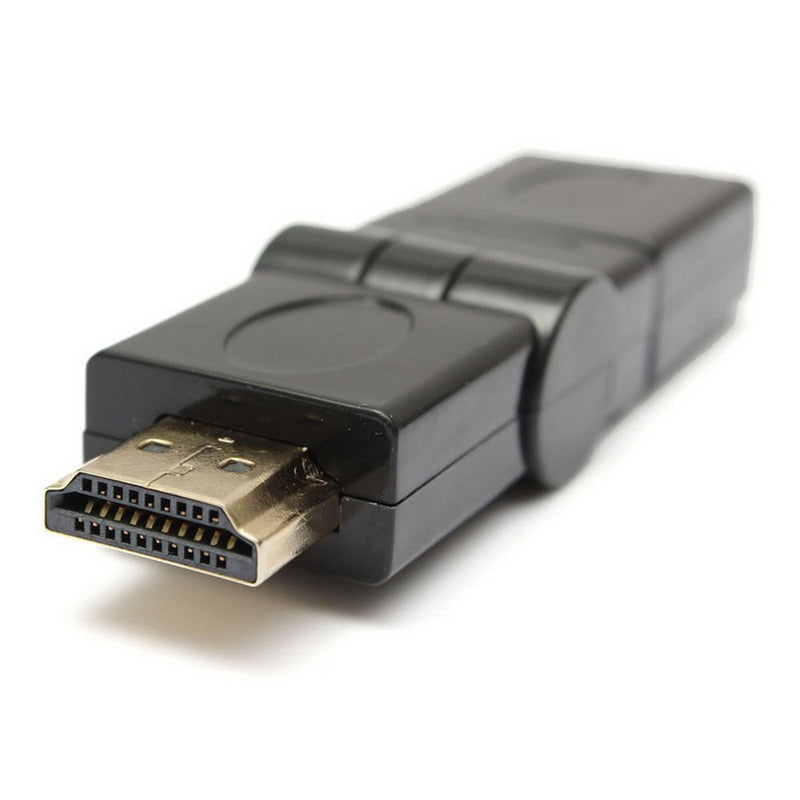 axGear 360 Degree Swivel Rotating HDMI Male to Female Adapter Angle Convertor